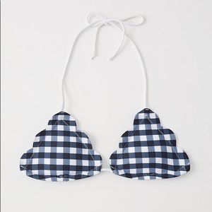 Abercrombie plaid high waist bikini EUC